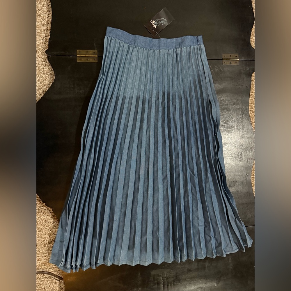 A. Calin Chic “like” Denim Blue Maxi‎ Skirt